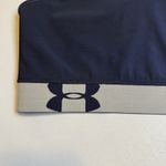 Under Armour Blue Gray Reversible Sports Bra Navy/Gray SZ S/M Workout Gym Trendy Photo 2