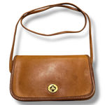 Coach Vintage Tan Leather Dinky Made in United States Purse Bag Crossbody Photo 0