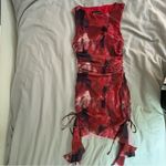 White Fox Boutique  Midnight Affair Mini Dress Rosé Spritz, Small Double Layered Photo 4