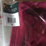 Lauren Ralph Lauren LRL women's magenta PURPLE JAM stretch velour pants 29x28 Size 4 Photo 6