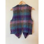 Jeanne Delahaye Vintage Mohair Vest with Matching Skirt Purple Size Small Photo 6