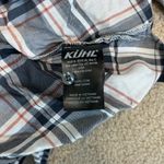 Kuhl Gray & White Long Sleeve Tencel Button-Down Shirt Classic Top Size M Photo 3