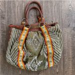 Anthropologie  Lucky Penny Hand Beaded Large Tote Bag Photo 1
