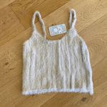 Merrilees Swimwear Soft Mohair Crop Tank in Stone Gray Size M Photo 0