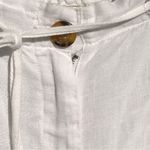 Jones New York  Sport White 100% Linen Pants Elastic Waist 10 Photo 4