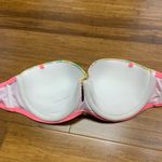 Victoria's Secret  Swim Strapless Padded Bikini Top Women Size Medium Floral Pink Photo 2