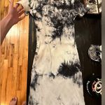 Princess Polly Tie Dye Bodycon Dress Black/ White Photo 1