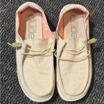 Hey Dude  Wendy Chambray Women's Casual Shoes, White Nut, 9 Photo 0