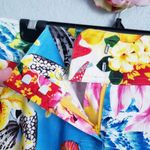 Escada Cruise Style Tropical Ocean Ankle Pants Yellow Size L Photo 5