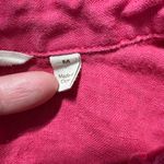 Soft Surroundings  Shirt Womens Medium Pink 100% Linen‎ Button Up Long Sleeve Photo 9