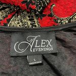 Alex Evenings  Size Large  Top Blouse Sleeveless Party Cocktail Photo 4