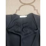 jonathan simkhai krishna top missing gold necklace, size XS, *Flawed Black Photo 3