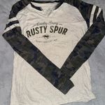 Artisan Rusty Spur Saloon White and Gray Graphic Tee Photo 0