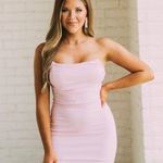 These Three Boutique Structured Mini Dress- Light Pink Photo 0