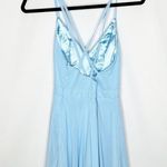 Faviana  Blue Ruffle Skirt Gown in Size 2 Photo 7