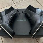 Anthropologie Bernardo Selena Water Resistant Lace Up Combat Boot Black 9 Photo 3