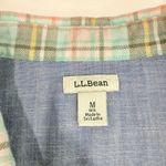 LL Bean Colorful Plaid Short Sleeve All Season Flannel Button Up Shirt MEDIUM Photo 7