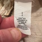 Aerie Tie Dye Babydoll Tank Beige Square Neck Boho Lagenlook Crochet Flowy Sz L Photo 6