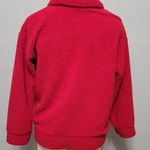 Tru Self  Chili Oil Fuzzy Woobie Collared Zip-Up Teddy Bear Jacket size Small Photo 5