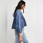 Free People ❤️ charlotte denim blouse Photo 2