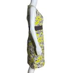 J. McLaughlin  Dress Womens 4 Yellow White Floral Flowers‎ Sheath Office Wedding Photo 1