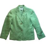 Talbots VTG 100% Irish Linen 2 Button Blazer Jacket Sz. 10P Lined Shoulder Pads Photo 0