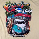 Comfort Colors Cricos Pizza & Subs Unisex Large Yellow Short Sleeve Graphic Tee Photo 0