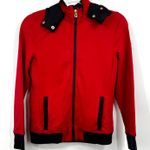 Ralph Lauren Lauren Full Zip Hooded Jacket Long Sleeve Red Size S Petite Photo 0