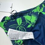 ZARA  Women’s One Shoulder Palm Print Jacquard Cross Over Crop Top Sz L NWT Photo 2