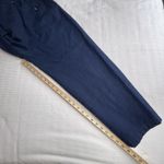 Banana Republic Banana Republic Womens Size 12 Navy Blue Elastic Waist Pants Cotton Linen Blend Photo 8
