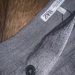 ZARA Nwot silver grey  crossover pants trousers formal blogger fav casual fall Photo 6