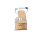 Schutz Caryne Wedge Platform Heel Sandal Size 10.5 New Photo 3