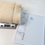 Vintage 60s Glentana Mohair Pile Scarf Ivory Cream Mohair Blend Made in Scotland Photo 3