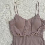 Birdy Grey Dress Gwennie Chiffon Maxi No Slit Pockets Taupe M NWT New Photo 4