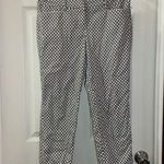 New York & Co. 7th Avenue Black/White Print Cropped Pants 2 Photo 0