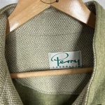 Perry Landhaus Embroidered Appliqué Wool Sweater Top Size US 10 Green Vintage Photo 1