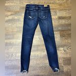 American Eagle Super Stretch Jegging Jeans Women's 4 Regular Dark Distressed Photo 5