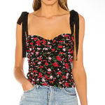 For Love & Lemons Tainted Floral Corset Top Sz XS $136 Photo 0