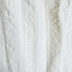 LALAVON Cotton Boho Isla Wavy Breeze Tiered Maxi Dress Cream Black Size M Size M Photo 10