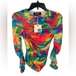 NWT SER.O.YA Janey Multicolor Top Size XS Abstract Palm SER. O. YA Pink Photo 6