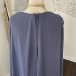 R & M Richards Ethereal Celestial Gray Silver Goddess Cape Formal Prom Dress 16 W Photo 5