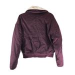 Universal Threads Universal Thread Womens Burgundy Water-Resistant Jacket With Faux Fur Collar S Photo 1