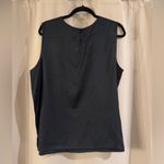 Karen Scott  Black Beaded Neckline Top Photo 1