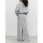 Commense Women's Live It Up Crop Sweatshirt Long Sleeve Pullover Gray XS NWT Photo 1