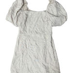 Abercrombie & Fitch Dress Women's Size M Beige Linen Blend Puff Sleeve Pockets Photo 0