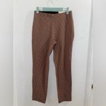A New Day Plaid Side Zip Skinny Ankle Pant NWT brown plaid 4 Photo 3