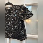 Betsey Johnson Vintage  90’s Sequin Glam Rock Bolero Crop Sweater Jacket Size M Photo 7