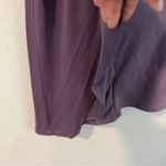 The Limited  Purple Satin Ruffle Front Knit Back‎ One Shoulder Blouse Size S Photo 3