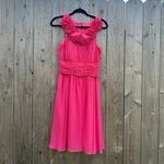 JS Boutique Barbie pink formal dress ruffle size 4 rhinestone prom dance Pink Photo 2