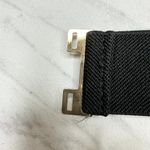 BCBGMAXAZRIA Faux Pearl Bow Black Stretch Belt S/M Cinch Waist Designer Photo 6